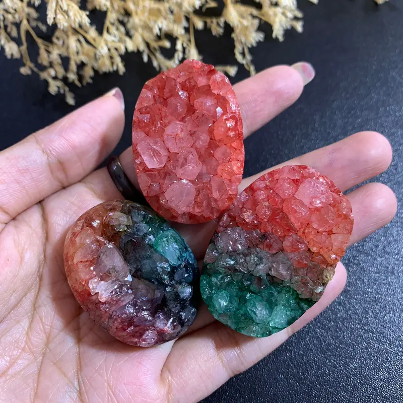 Gemstone / Druzy Es 4cm / Bahan craft 1