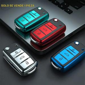 Funda para llave de auto, protector inteligente para llave de auto, fundas para llaves de auto para Volkswagen VW Magotan, Golf 4/3/5/6/MK6, Passat, Tourán, Bora, Tiguan, Jetta, Lavida y Skoda Octavia