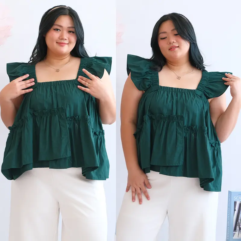 XIA TOP BAJU ATASAN WANITA BIGSIZE JUMBO BESAR OVERSIZED MURAH 1