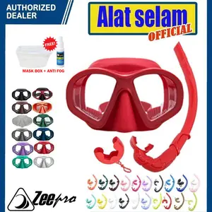Mask Zeepro Low Volume Apnea Snorkel Nautilus Foldable Freedive Selam