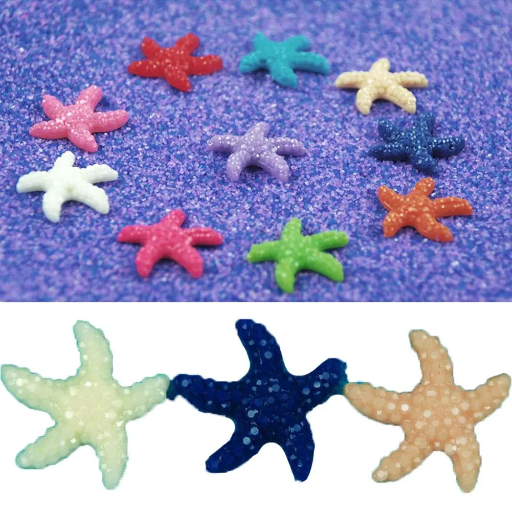 Mini Resin Cute Multicolor Miniature Starfish Fish Tank Aquarium Ornaments Decor