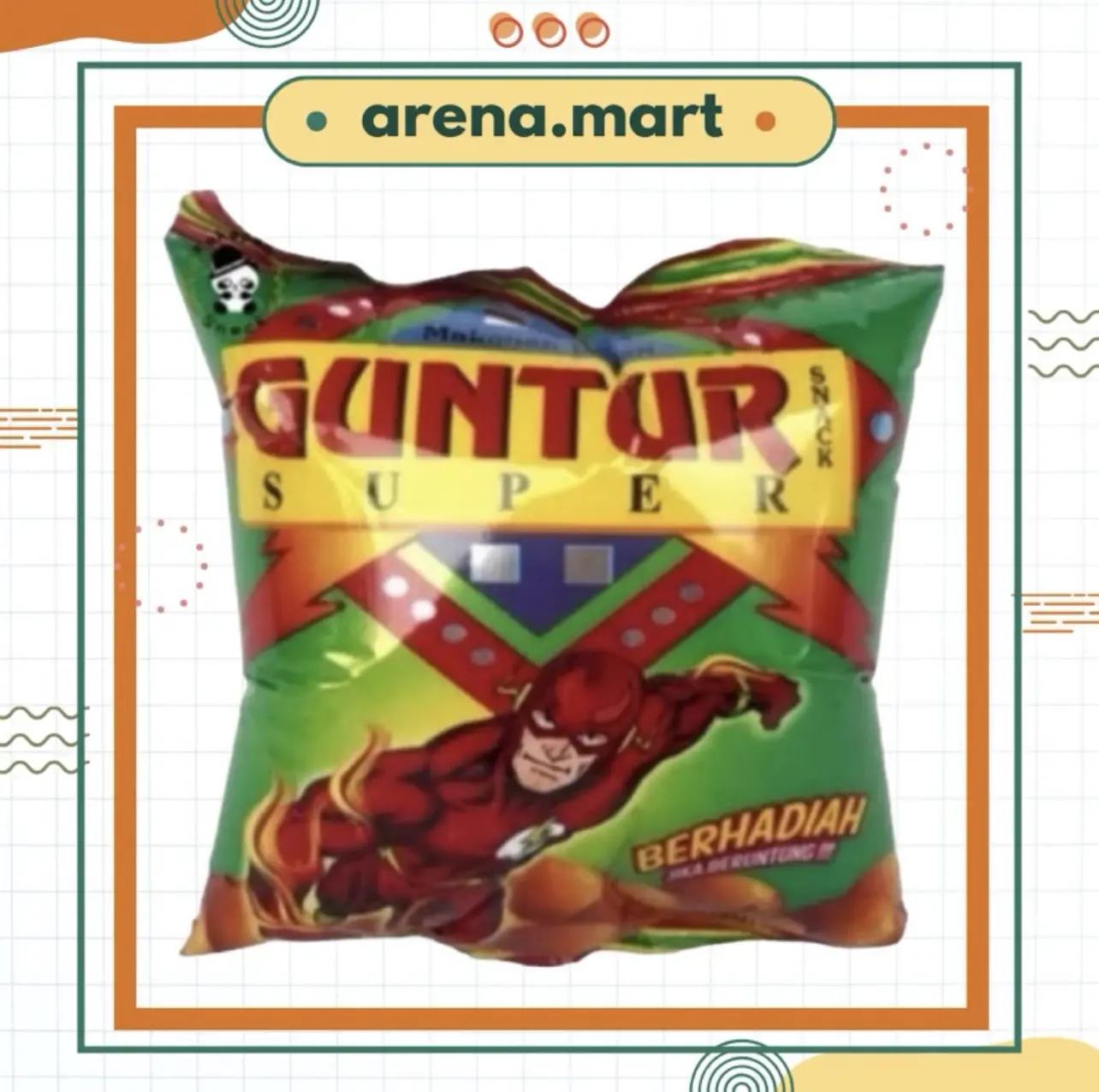 Chiki ciki berhadiah Snack Guntur Jajanan jadul 1 Renceng isi 10 Pcs