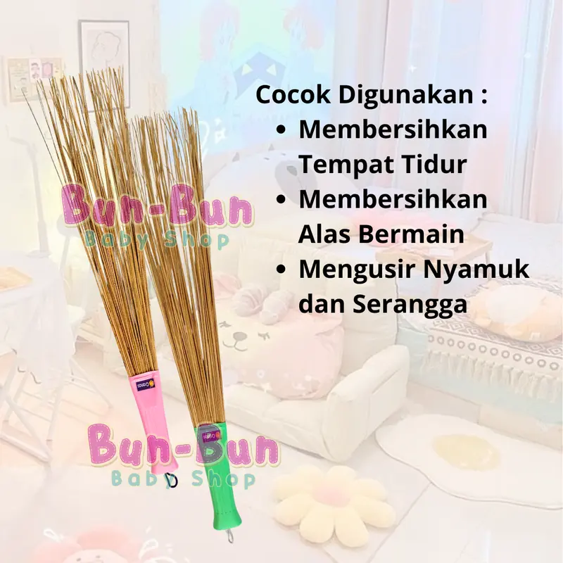 Penebah Kasur Bantal Guling Lidi Plastik Pembersih Sofa Murah Sapu Karpet Ranjang Remover Tebah  Baby Newborn Perlengkapan Bayi New Born Bunbunbabyshop 4