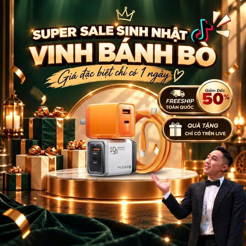 [ 9K  VINHBANHBO x BEGUU ] Bộ Sạc Nhanh Beguu, Chip GaN Tích Hợp 2 Cổng Sạc, 8 Lớp Bảo Vệ Chống Nóng Máy Dùng Cho Tất Cả Thiết Bị Bảo Hành 6 Tháng