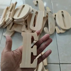 huruf angka dari kayu tinggi 10cm Hadiah Buah