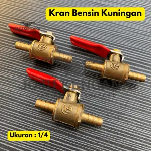 Motor Kran Bensin Kuningan Import Ukuran 1/4