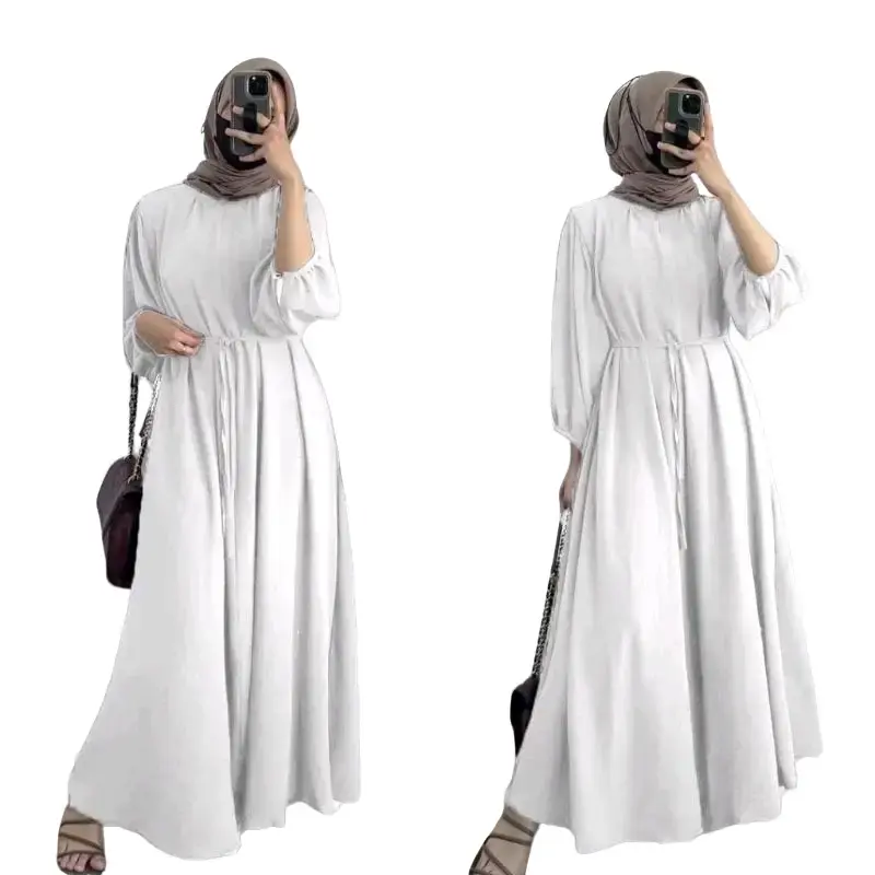 Danira dress/gamis cringkel airflow/baju kurung dewasa terkini/gamis pengajian Crinkle Fit Muslim Panjang dress  hijab