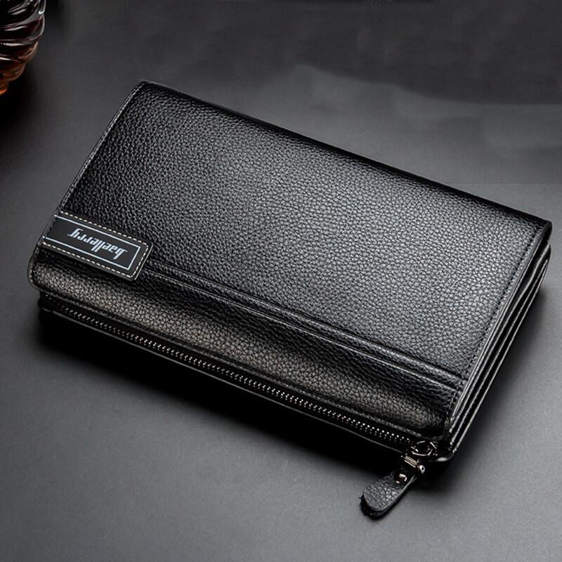 Ví Cầm Tay Dài Cho Nam, Túi Xách Du Lịch Lớn, Bao Da Cho Điện Thoại Di Động, Hộp Đựng Danh Thiếp Clutch Chữ Nhật