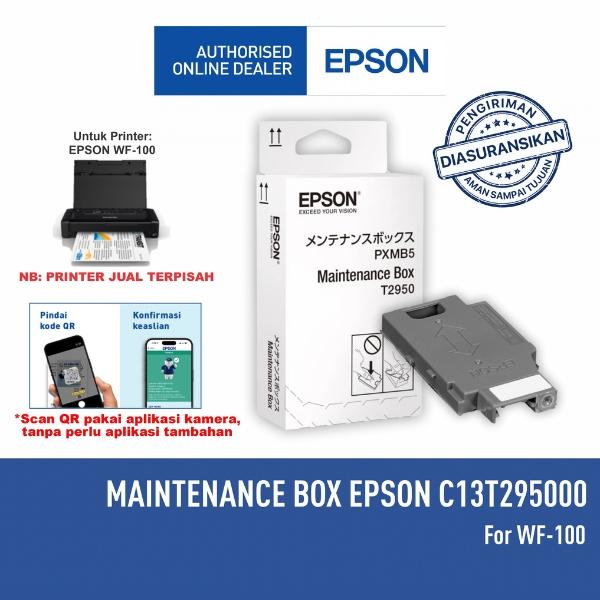 Gambar EPSON Maintenance Box EPSON T2950 C13T295000 WF-100 WF100 Original dari Epson Authorized Store Medan Kota Medan Tokopedia