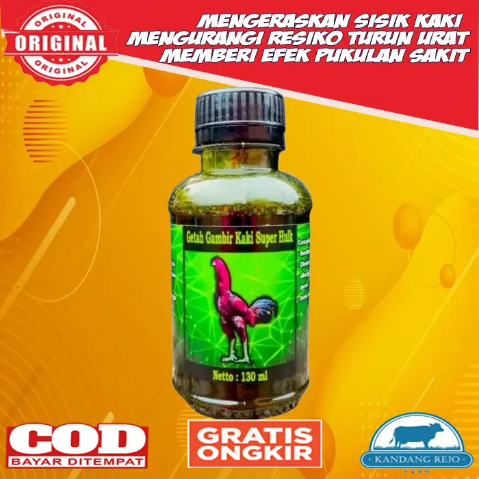 Getah Gambir Kaki Ayam Super Hulk Gunung Kelud Hijau Original