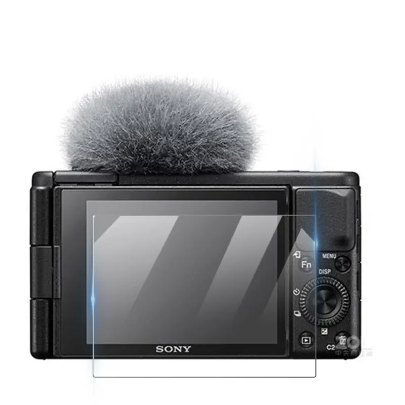 Kính cường lực, Bảo vệ màn hình LCD 2,5D 9H, dành cho máy ảnh Sony Vlog ZV-1F, ZV1, ZV-1 II, E10 Mark II, E10L, ZV-E1, ZV-1M2, Chống va đập, phim cường lực 0