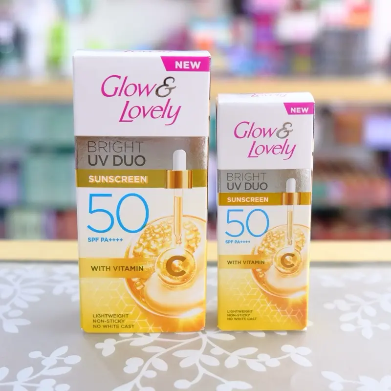 Glow & Lovely Bright UV DUO Sunscreen SPF 50 PA++++ Sunscreen Wajah