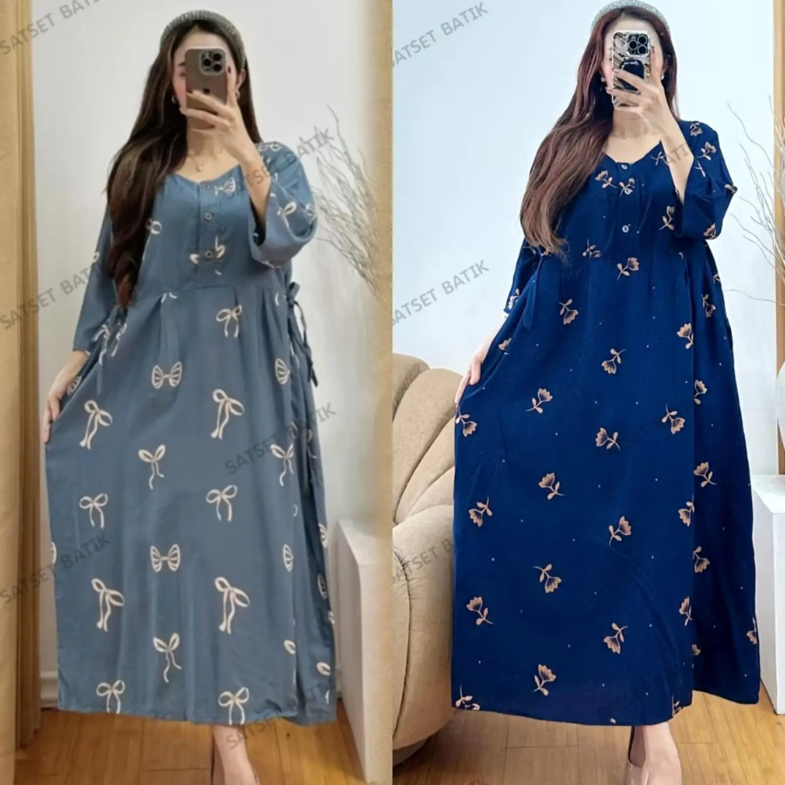 Pita abu - Mawar navy