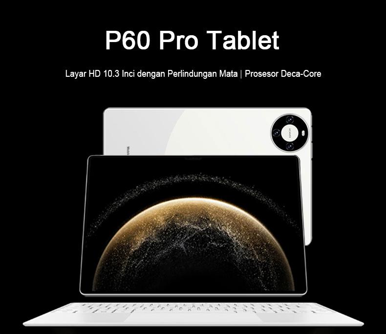 5G 2025 matepad P60 Pro 10.3" Tablet [8GB+8GB+1TB] | Pengalaman Pro Layaknya PC | 120Hz OLED Real Color FullView Display | Ultra-tipi