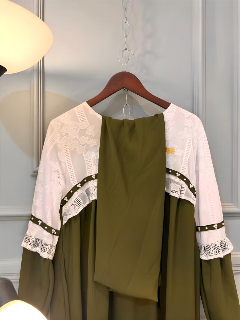 Product Introduction of AULIA DRESS/GAMIS MUSLIM WANITA BAHAN CRINGKLE MIX BRUKAT PREMIUM 24