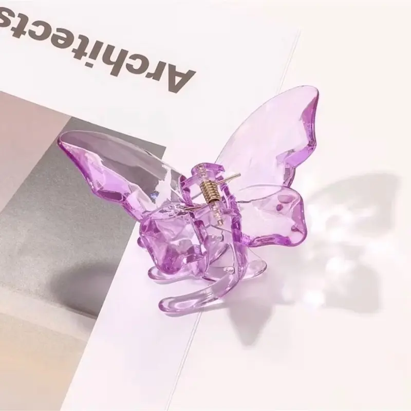 ￼JEPITAN RAMBUT KUPU KUPU JUMBO MODEL GLOSSY CRYSTAL / JEDAI SALON KOREAN BUTTERFLY 3