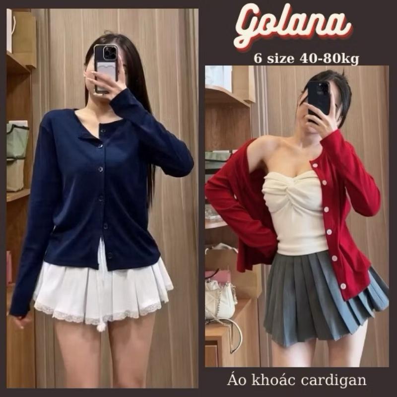  Áo Khoác Cardigan Basic Hàn Quốc Dáng Ngắn Ôm Body Thun Cotton Nhiều Màu Nữ Tính AK64   Có bigsize  