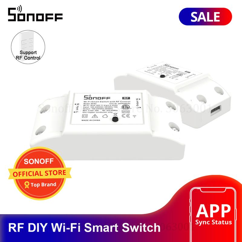 Sonoff RF 433MHz Wifi Wireless Smart Switch Wifi Controlled Light ...