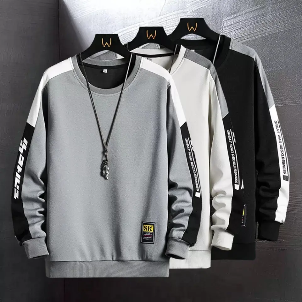 Vallina Premium Sweater Great War Basic Crewneck Outerwear Pria Cowok Distro Style