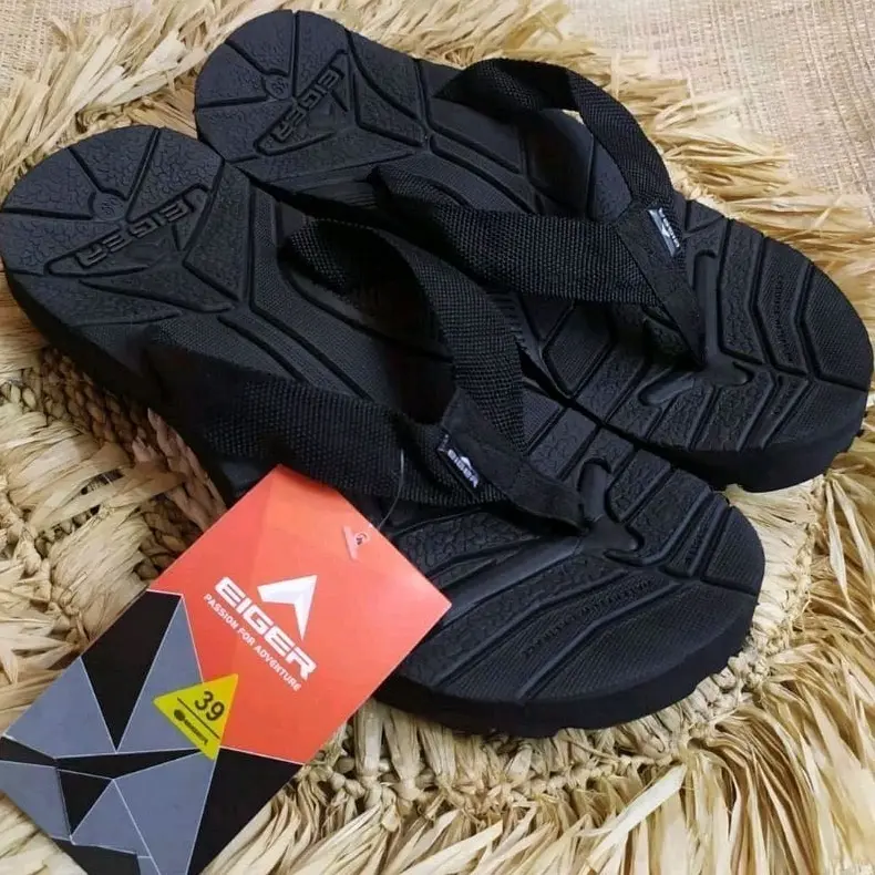 EGER001 100% ORIGINAL - Sandal EGER001 ORIGINAL Model Jepit Batu Pria Wanita Size 38-43 Terbaru