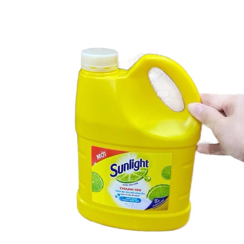 Combo 1 2 3 5 Chai nước rửa chén sunlight chanh tự nhiên 1,4 lít