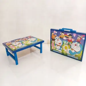 Meja Belajar anak bisa di lipat Furniture belajar Kayu wood hadiah