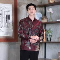 Promo Swipe Up Kemeja Batik Pria Katun Modern Slimfit Lengan Panjang ...