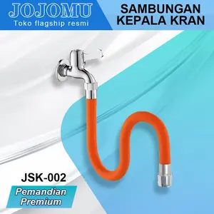 JOJO Selang Keran Air Fleksibel 360 JSK-002 Bahan Silikon Lentur 1/2 Inch 18/28/48 cm Hitam Tahan Lama Hemat Air