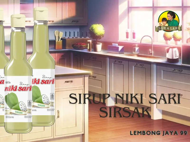 Sirup Nikisari PET 625 Ml (ASLI) HALAL Niki Sari Rasa Buah Botol Plastik - Syrup sesame 8