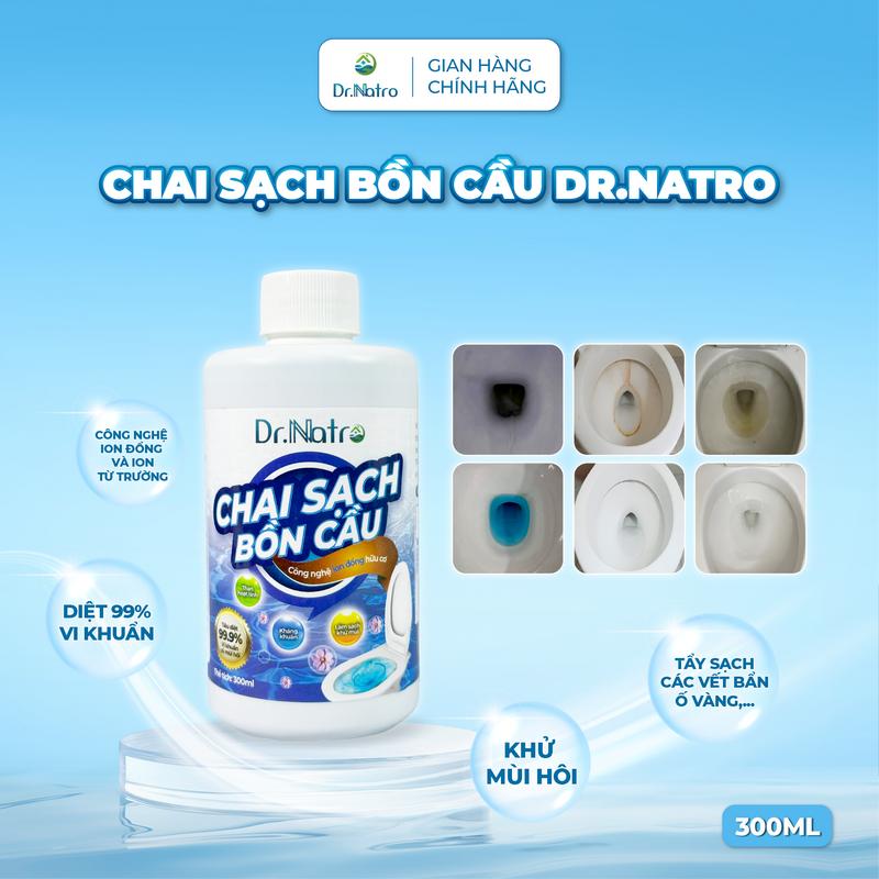 Chai Sạch Bồn Cầu Dr.Natro Siêu Sạch Kháng Khuẩn, Tẩy Vết Ố Vàng, Khử Mùi 300ml