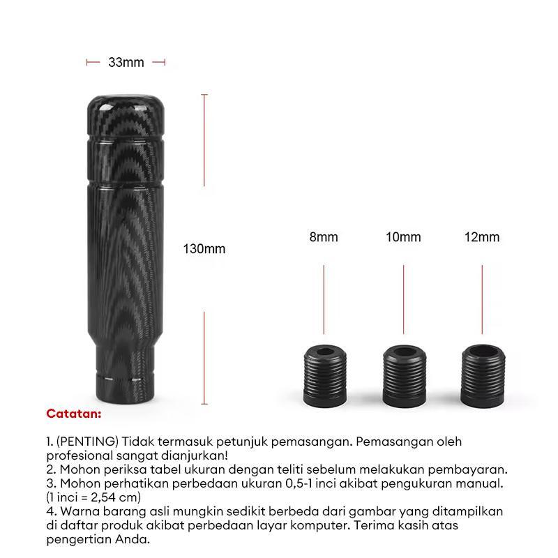 Gwein-COD Kepala Tuas Gear Modifikasi Aluminium Alloy - Desain Karbon Presisi Tinggi & Sensor Sentuh untuk Pergantian Gigi Car