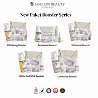 Gambar MS GLOW BEAUTY New Paket Booster Series - Whitening Acnezone Ultimate White Cell DNA Luminous Booster untuk Kulit Sehat Wajah Pencerah Acne - Whitening Booster dari MS GLOW JKT Kota Administrasi Jakarta Timur 1 Tokopedia