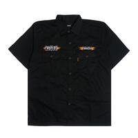 Gambar Troy Company Work Shirt Workwear Black Inferno Mechanics - Kemeja Kerja Workshirt Hitam WSD 3049 - L dari Troy Company Kab. Sleman 2 Tokopedia