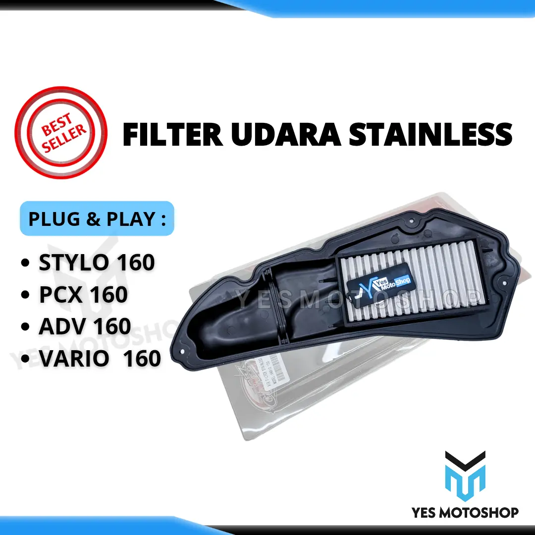 SARINGAN FILTER UDARA STAINLESS VARIO 160 PCX 160 ADV 160