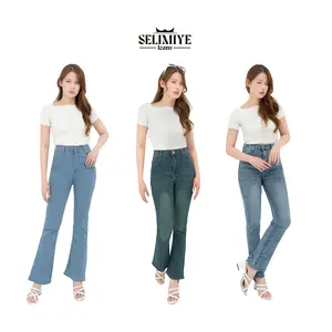 Petite Jeans Cutbray highwaist-Celana Jeans Wanita Cutbray Wisker Melar Street
