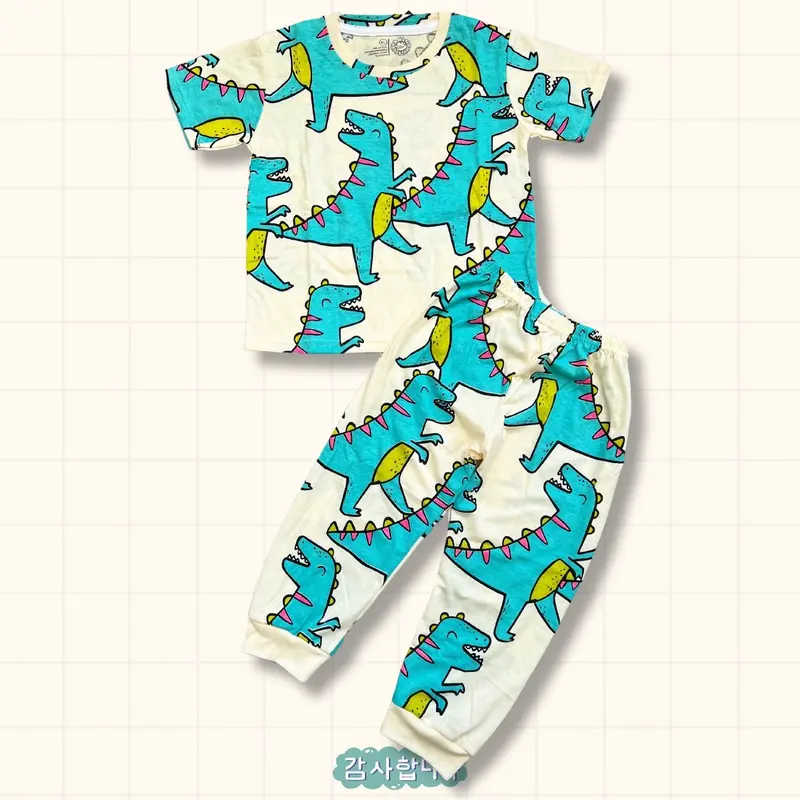 SETELAN ANAK FULLPRINT CP MOBIL CREAM BAJU ANAK LAKI LAKI Pakaian Anak printing Celana Panjang 7