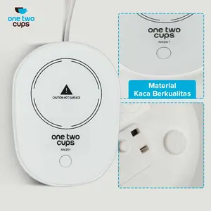 One Two Cups Tatakan Gelas Pemanas Coffee Cup Warmer Heating Pad 220V - Praktis dan Higienis