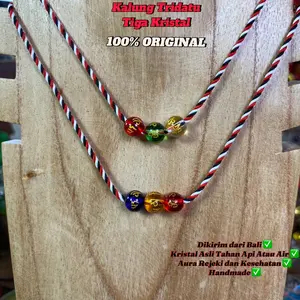 Kalung Tridatu Tiga Aura Rejeki Kesehatan Kebahagiaan Asli Original
