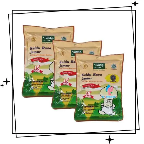 3PCS Totole Kaldu Jamur 80gr / Kaldu MPASI Bayi / Penyedap Rasa Soup Ayam Instan non Msg