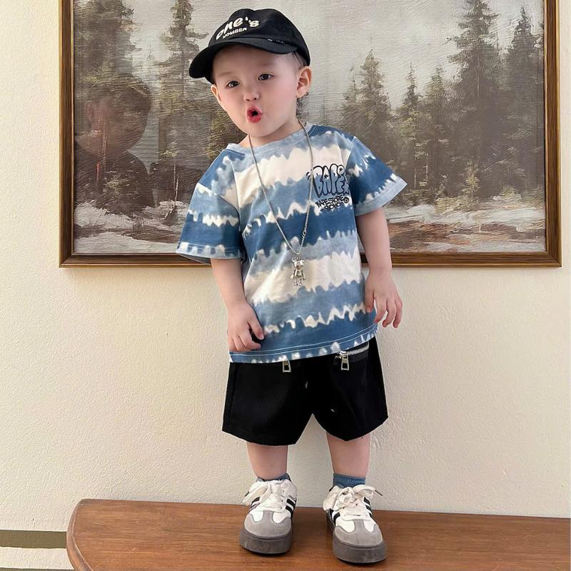 [HaDuyenKids] Bộ Cộc Tay Cho Bé Trai BAPEE Vải Cotton Quần Kaki Co Giãn 4 Chiều