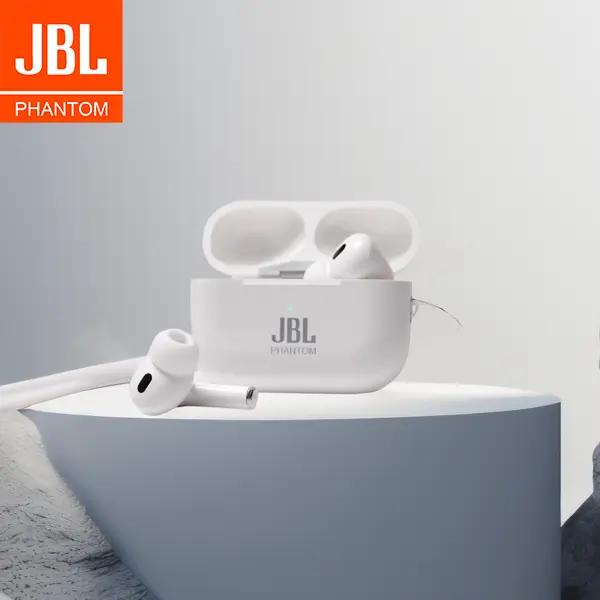 JBL phantom LP33 Earbud Nirkabel Sejati, Suara Kuat yang Dapat Disesuaikan, Waktu Putar 6 Jam, Pengisian Daya Cepat USB-Lightning, Tahan Air, Kontrol Tombol, Earbud Bluetooth, Perjalanan,Olahraga Earphone Headset
