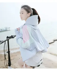 Jaket Anti UV Protection Wanita Jaket Pelindung Matahari Baju Olahraga Airy Jaket UPF50+ WOMEN