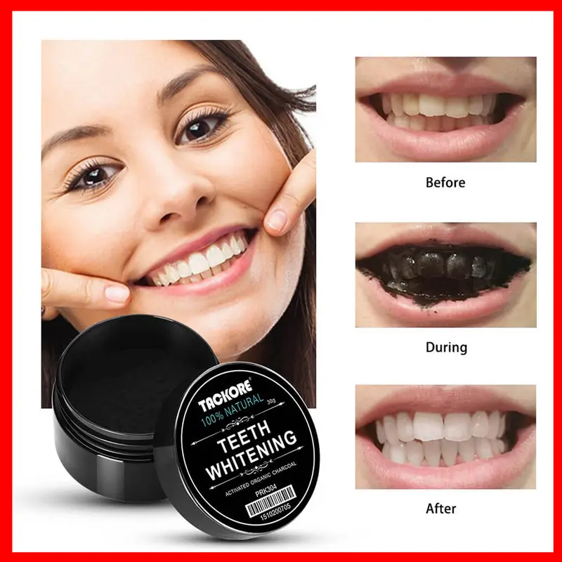 COD / Pemutih Gigi Teeth Whitening Actived Charcoal Powder 100% Natural Aktivated Organic Charcoal 60g Atasi Gigi Kuning Karang Bau Mulut 0