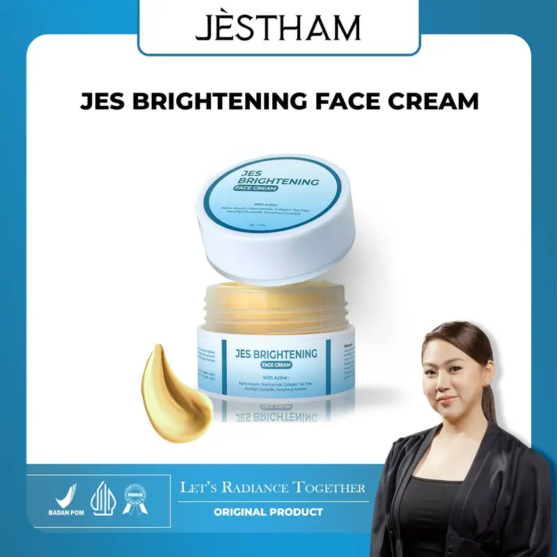 Jestham Face Cream Jes Brightening - Perawatan Wajah 5