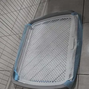 Pawsitive Vibes PET TOILET - Tatakan Pipis Anjing Kucing / Hewan Peliharaan Pad Tray Pee Poop Big Size - Pet Toilet - Training Potty Pad Pee Poop Tray besar dan kecil - Tempat Pipis Tipe Datar Untuk Anjing Kucing Anti Licin - Pet Toilet Training Pee Poop