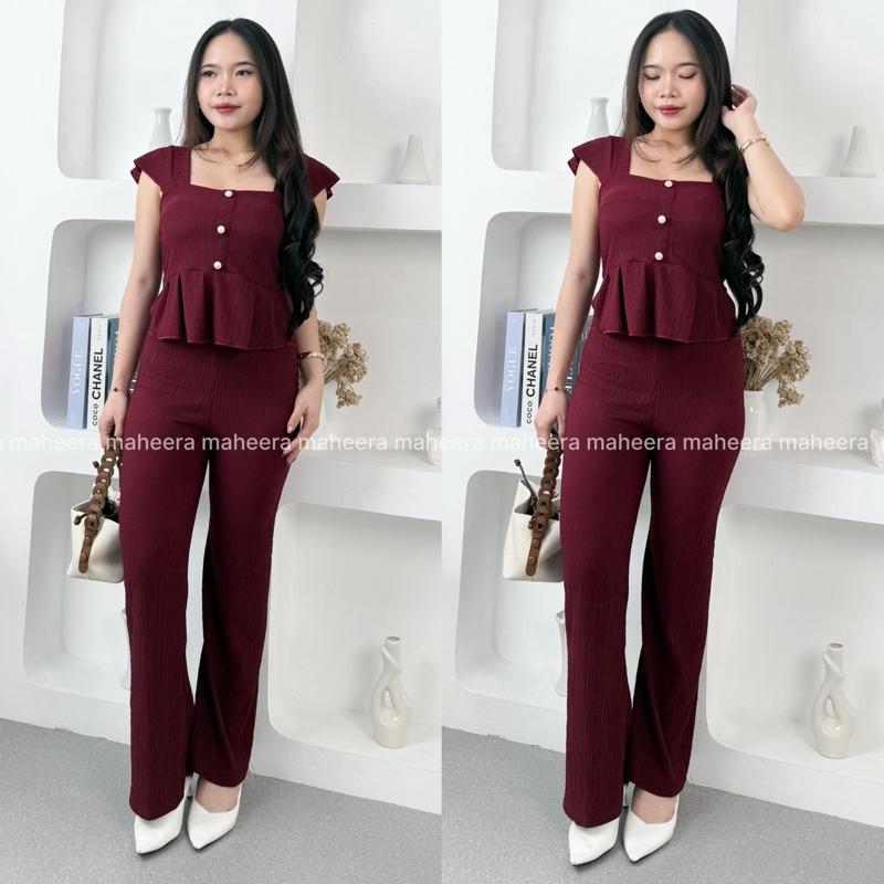 Maheera - Kinara One Setelan Lady Crush Premium Tanktop + Celana Panjang