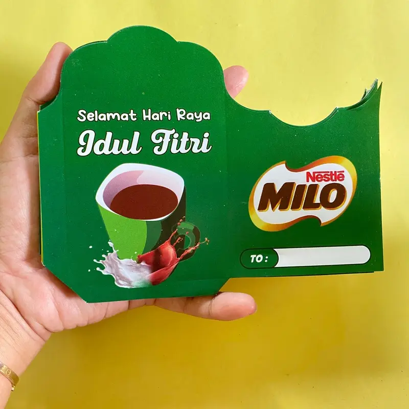 (-+1000) Amplop lebaran belum di lem motif snack unik bonus plastik bahan Paper Art Glossy 85 gram 1