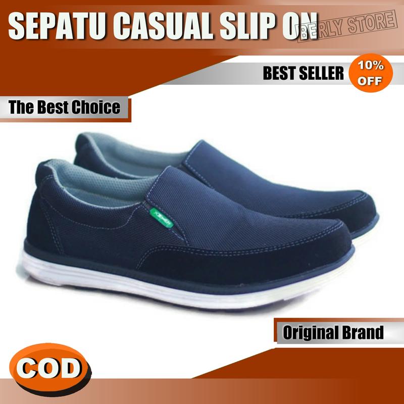 SEPATU SLIP ON PRIA J 29 / SEPATU COWOK / SEPATU KERJA PRIA / SEPATU CASUAL 1