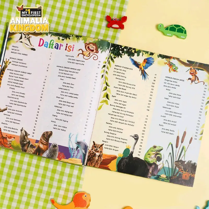 Buku Ensiklopedia Hewan My First Encyclopedia: Animalia Kingdom Ziyad Books - Full Color Gambar untuk Anak-anak 4
