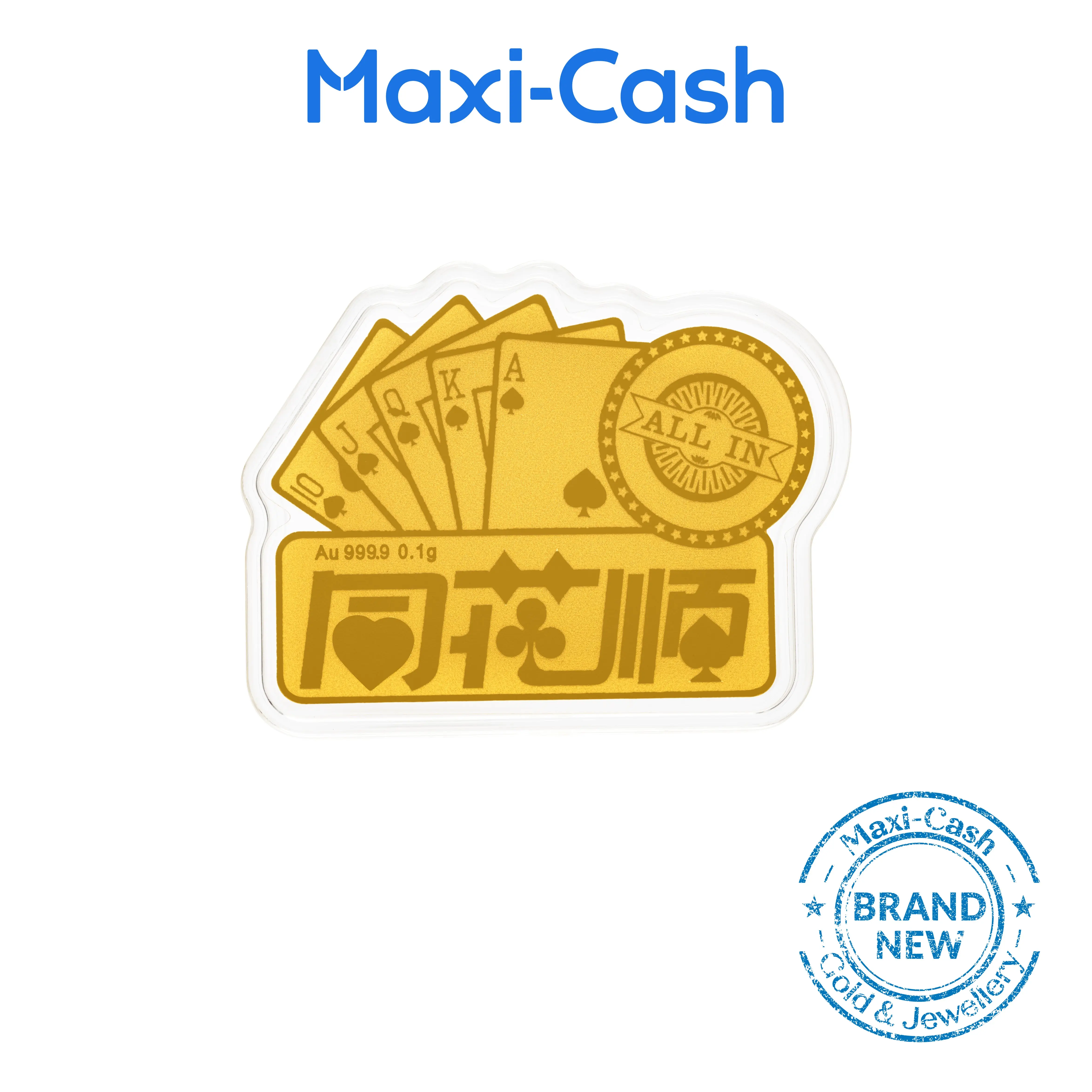 Royal Flush Gold Coin in 999 Gold